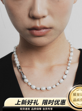 FataViam天然巴洛克珍珠手工串珠轻奢绳结扣高级感小众项链两色