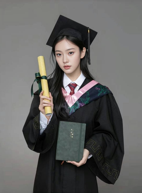 学士服大学生毕业男女学位服硕士博士学士文科理科工科礼服套装
