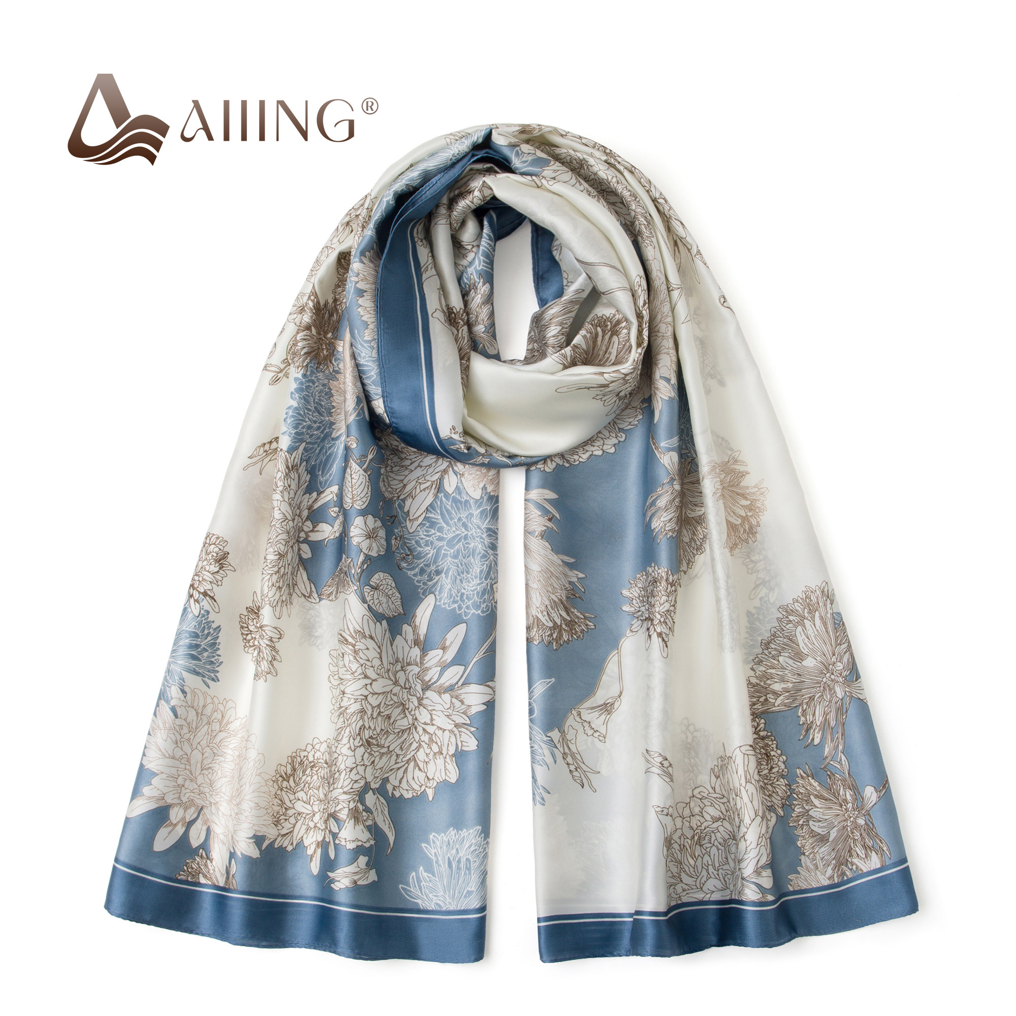 新中式淡墨菊花丝巾女春秋薄款百搭通勤小众披肩围巾2026新款,服饰配件/皮带/帽子/围巾,围巾/丝巾/披肩,淘宝优惠券,粉丝福利购,淘宝优惠卷