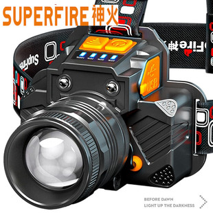 神火强光手电HL58头灯led强光可充电超亮远射头戴式防水户外夜钓