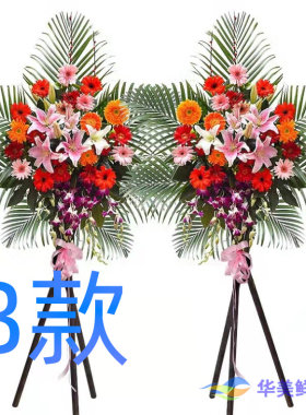 开业花篮会展开张永州鲜鲜花店送花东安县双牌县道县花圈鲜花速递