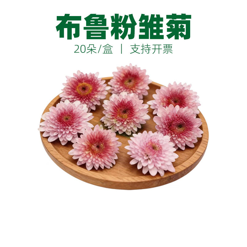 粉雏菊摆盘装饰点缀鲜花草