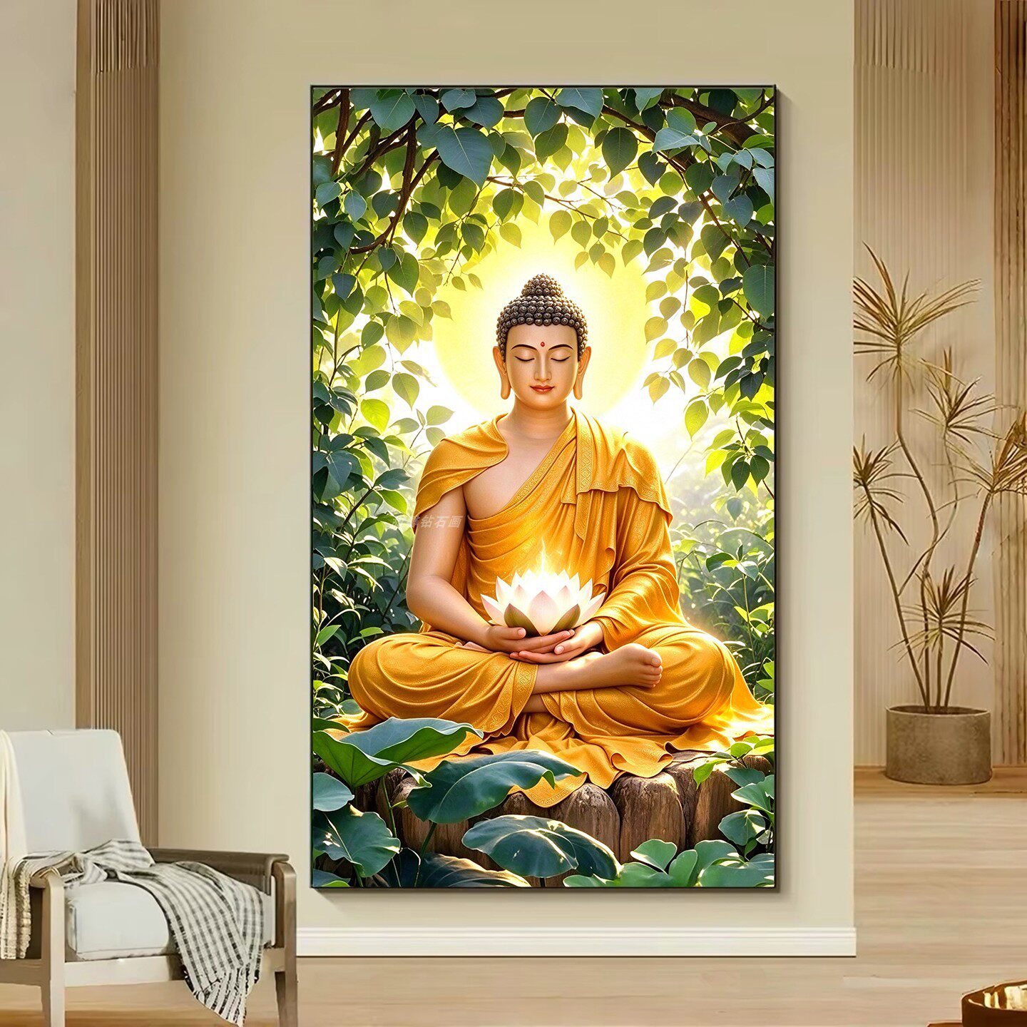 高端diy树脂方钻满钻钻石画释迦摩尼佛祖菩萨玄关手工贴钻钻石绣