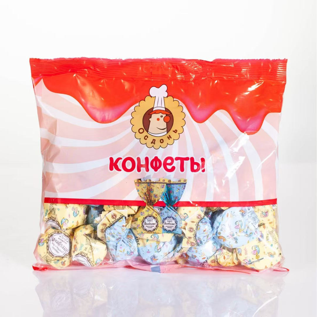 俄小淼牛奶焦糖年货巧克力夹心