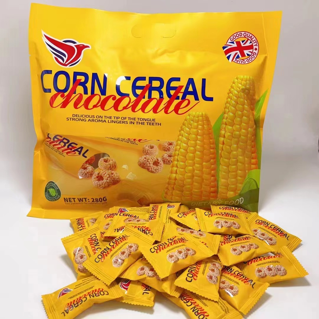 英派鹰派黑米能量棒酥玉米酥谷物酥巧克力圈酥心糖老式喜糖280克