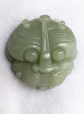 男士皮带扣和田青玉腰挂