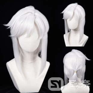 【圣奈】 林克白发银发  头皮顶造型款cos假发