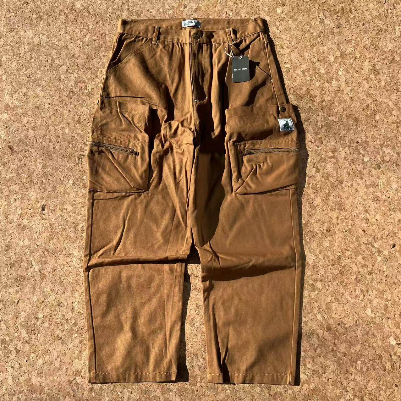 日系户外口袋男裤 机能口袋男女文艺长裤复古机能裤 休闲裤 潮裤,男装,休闲裤,淘宝优惠券,粉丝福利购,淘宝优惠卷