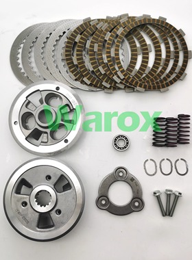 春风cf450srnk滑动离合器400-6长江cj原装fcc摩擦铁片木钢片大鼓