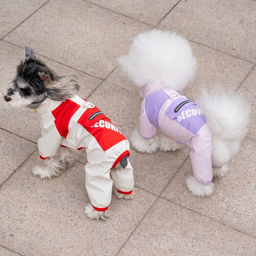 26春夏！DB薄款酷酷冲锋衣 雪纳瑞四脚外出服比熊防晒衣博美运动