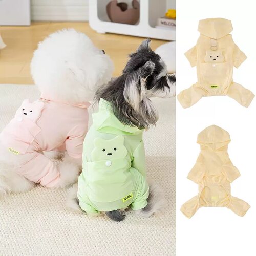 26春夏！DB立体小熊四腿凉凉衣 比熊四脚冰丝防晒服博美防蚊衫