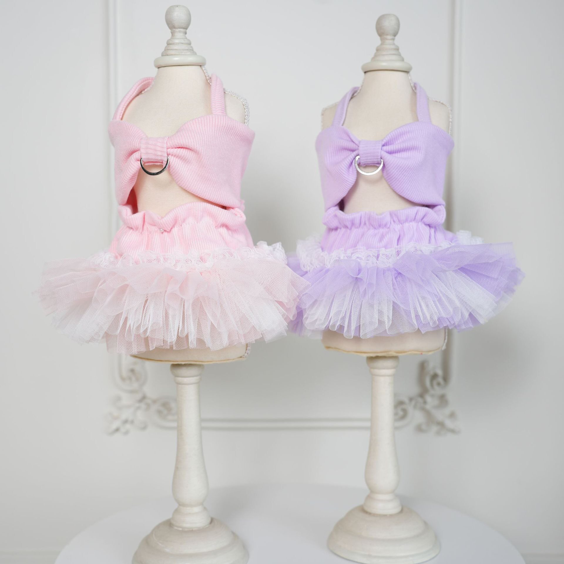 26春夏新品！棒棒糖de性感舞会抹胸裙泰迪礼服比熊婚纱博美连衣裙