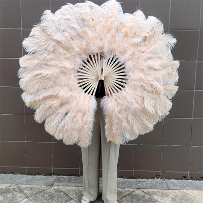 中号扇鸵鸟羽毛扇子舞蹈表演道具