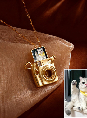 宠物猫咪照片定制狗狗去世过世纪念项链钛钢毛孩头像首饰周边diy