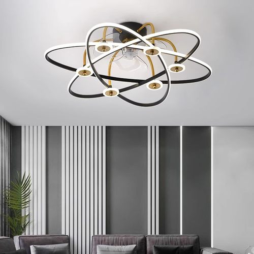 北欧风扇灯客厅家用静音卧室现代