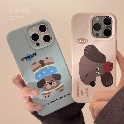 小众iPhone18pro max手机壳苹果趣味ins风小狗17适用15硅胶16