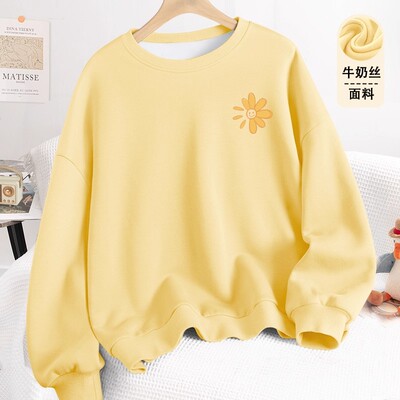 卫衣女2025秋季新款圆领薄款上衣服小个子穿搭宽松外穿春秋款女装