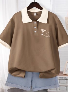 夏装2024新款女款半袖体恤设计感