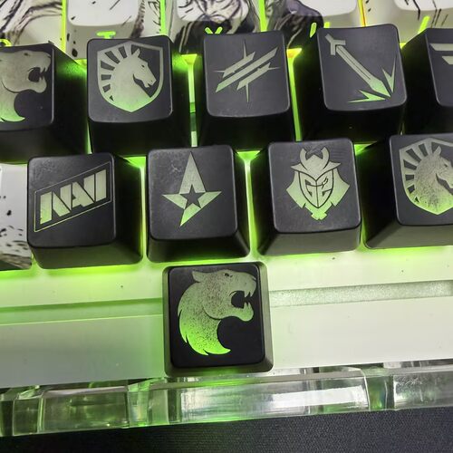 CSGO战队镭雕透光键帽