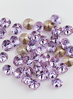 尖底钻 SS24 371紫罗兰 美甲钻华子奥钻超闪穿戴甲钻施华洛水晶