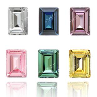 石4527方糖 6MM 华子美甲钻奥地利水晶正品 花式 6颗装 施华洛 三