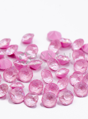 尖底钻U底 001L167I柔玫红 华子美甲钻奥地利水晶正品施华洛