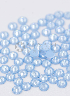 平底钻 001L1631天空蓝 多尺寸美甲钻DIY华子 奥钻超闪新色贴钻