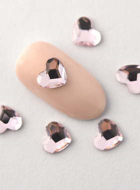 平底异形石 2808爱心 6mm 508蔷薇粉 美甲钻华子奥钻DIY穿戴美甲