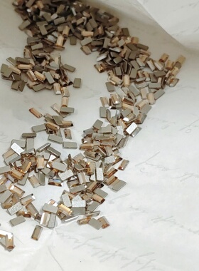 平底 2510细长方 3.7*1.9MM 001GSHA金色魅影  美甲钻华子奥钻DIY