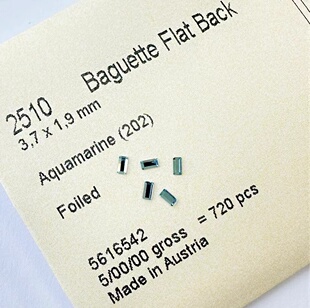 美甲钻华 平底异形石 子奥钻DIY 202湖蓝 1.9MM 2510 3.7