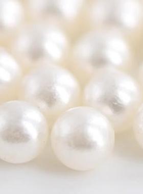 无孔珍珠 001650白色 美甲DIY堆钻圆形珍珠奥地利钻水晶华子5809