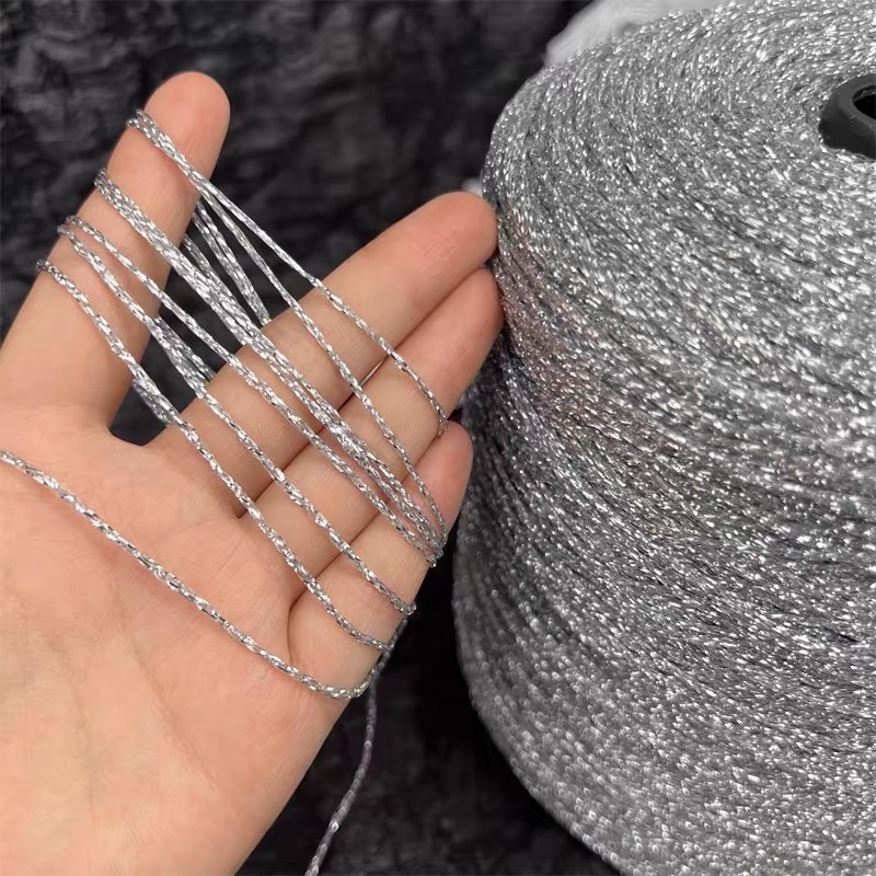 银丝空心带～空芯纱手工编织包包diy材料包高端定制手工编织配线