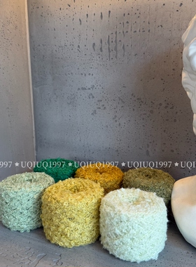 羊毛泰迪卷圈圈新款多巴胺毛线围巾编织毛衣手工diy钩针玩偶头发
