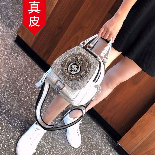 香港品牌真皮双肩包单肩斜挎包