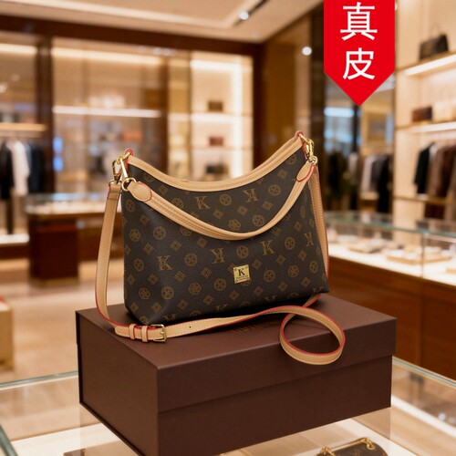 香港品牌真皮复古通勤托特包