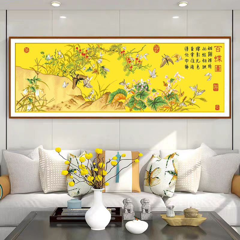 蒙娜丽莎十字绣线绣新款客厅