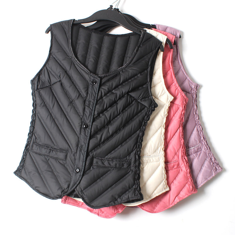 轻薄羽绒服白鸭绒内胆