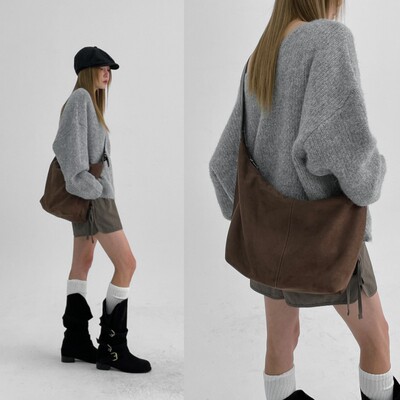 韩国设计师品牌BLACKUP同款秋冬氛围感休闲百搭日常单肩斜挎包3色