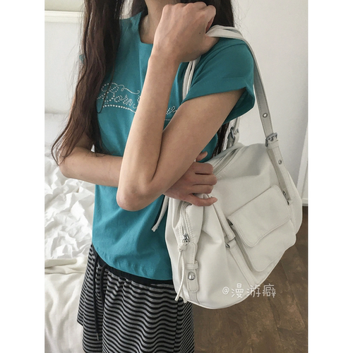 漫游癖 韩代daily  ins26年夏季新品复古机车手提包辣妹单肩包