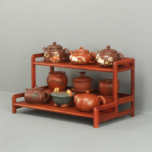 实木置物架中式简约茶几多宝阁