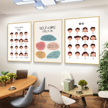 心理咨询室布置挂图心灵驿站挂画心理辅导室文化墙心理学背景KT板