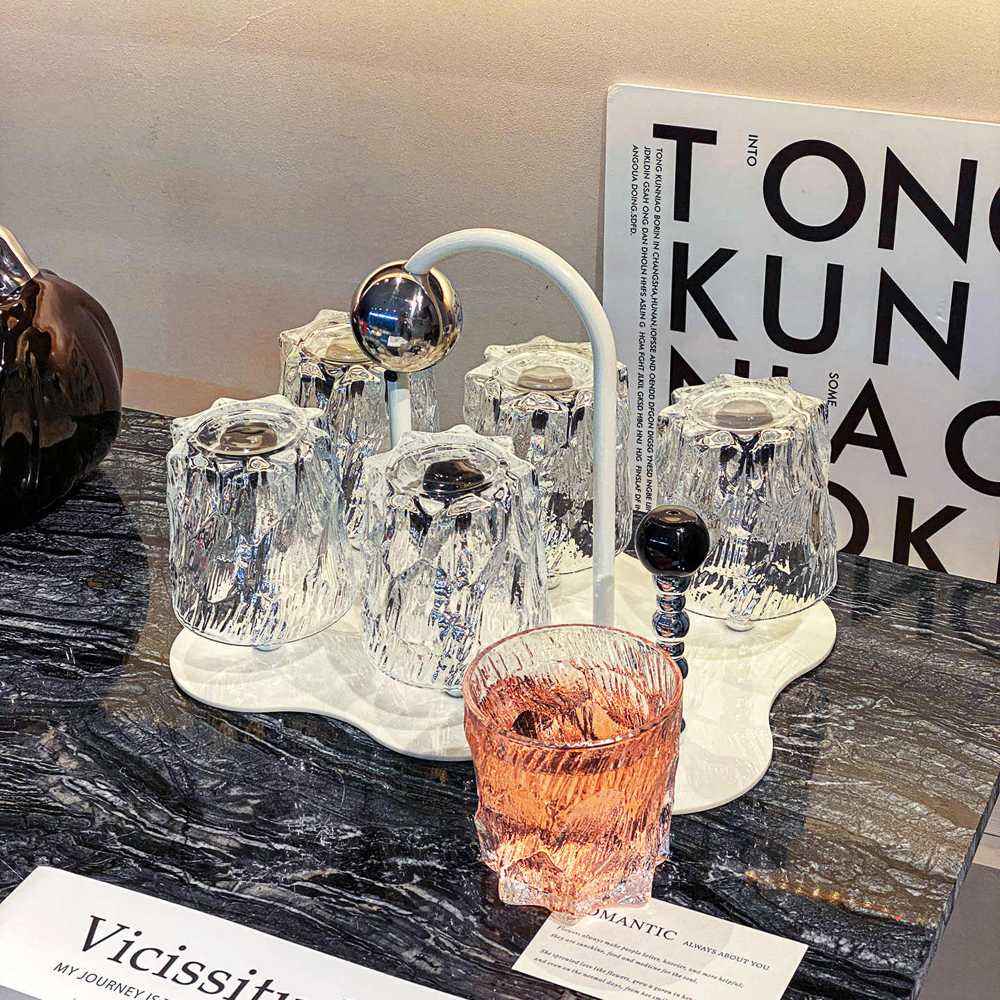 高级感玻璃杯套装乔迁新居