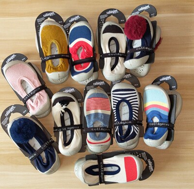 产地法国进口 Collegien 2829码 儿童鞋亲子学步软底地板鞋室内鞋