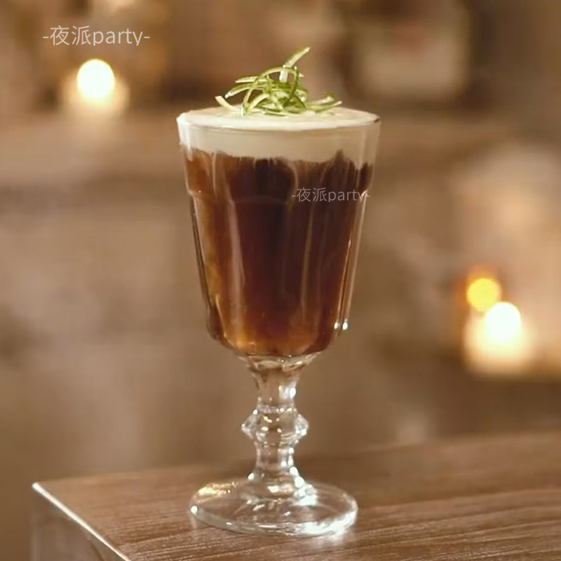 调酒苦艾高脚酒杯 复古文艺燃烧酒杯 艾碧斯酒杯 苦精杯 茴香酒杯