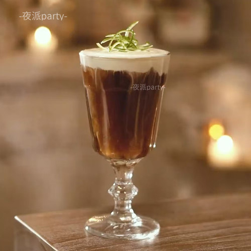 调酒苦艾高脚酒杯 复古文艺燃烧酒杯 艾碧斯酒杯 苦精杯 茴香酒杯