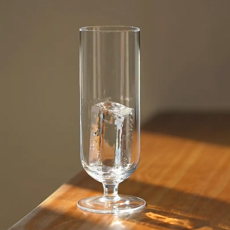 水晶玻璃直筒鸡尾酒杯个性酒吧马天尼杯矮脚杯柯林杯果汁杯长饮杯