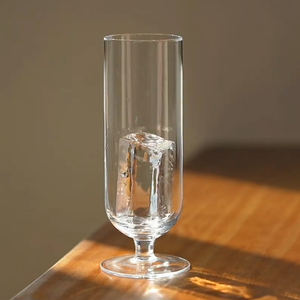水晶玻璃直筒鸡尾酒杯个性酒吧马天尼杯矮脚杯柯林杯果汁杯长饮杯
