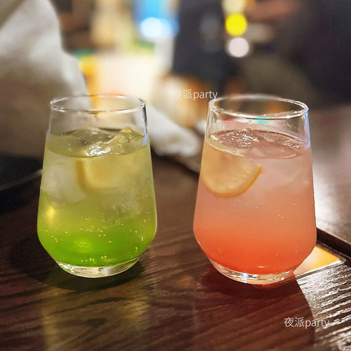 网红餐厅玻璃杯饮料杯果汁饮品杯苏打水杯气泡酒杯冰咖啡杯奶茶杯