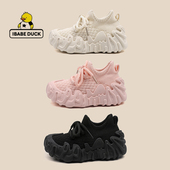 Duck 袜子鞋 芽宝小黄鸭儿童运动鞋 女童鞋 ibabe 男童鞋 新款 宝宝鞋