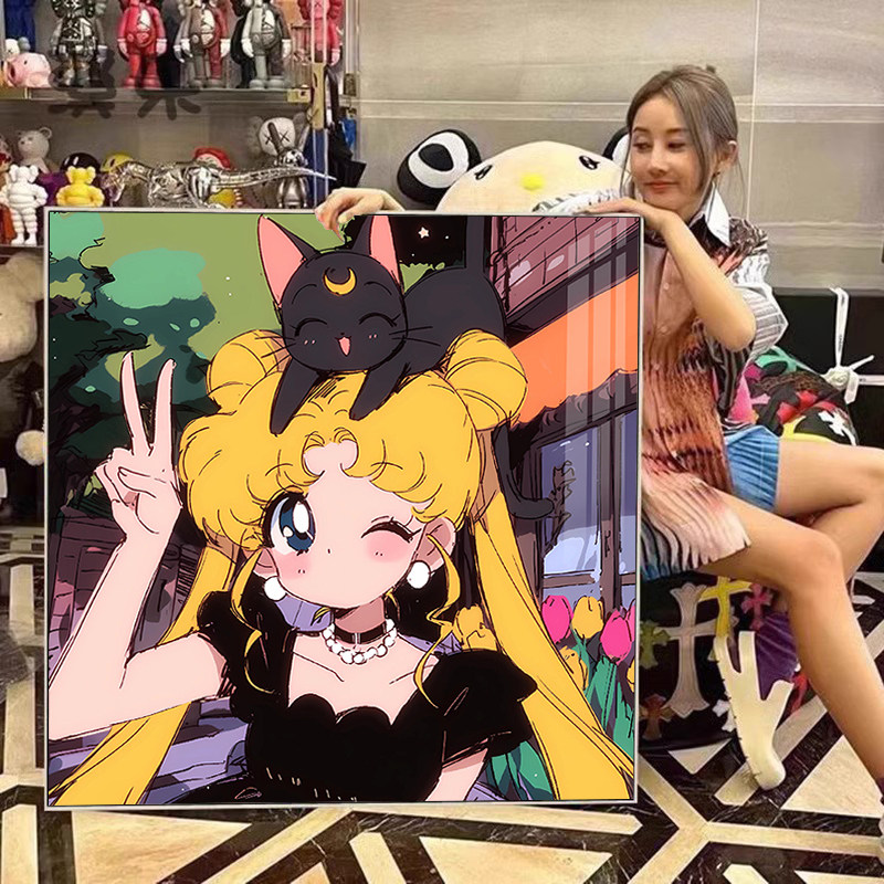 钻石画满钻客厅女孩卧室小件十字绣2025新款美少女战士手工贴钻画